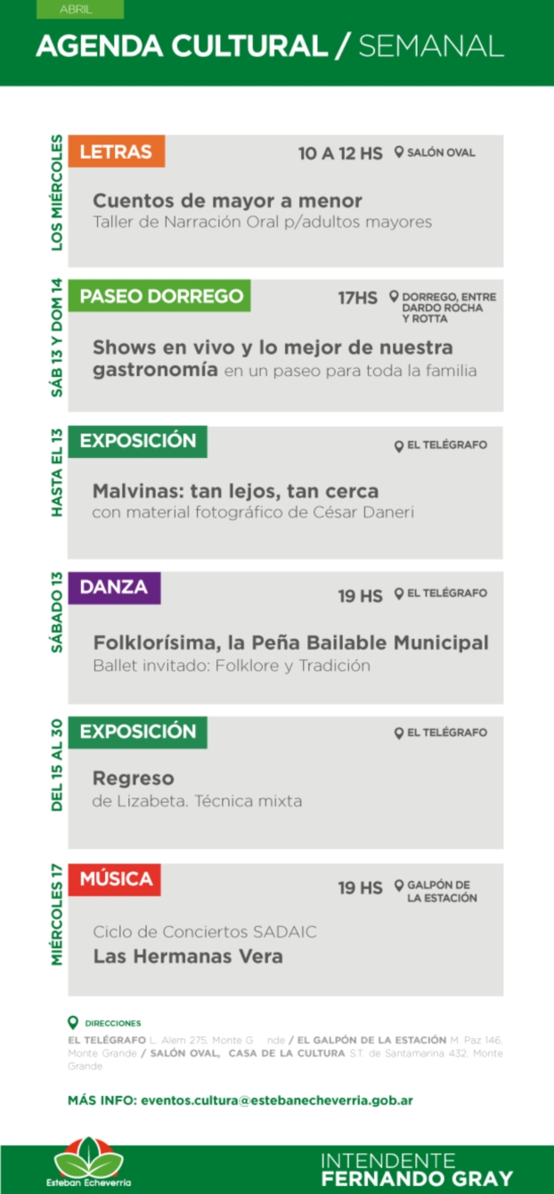 AGENDA CULTURAL SEMANAL 1