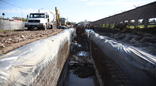 EE AVANZA CONSTRUCCIÓN DE OBRA HÍDRICA EN MONTE GRANDE 2