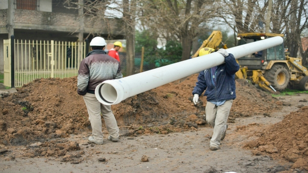 EE BARRIO MALVINAS LLEGÓ AL 100 DE COBERTURA EN CLOACAS 2