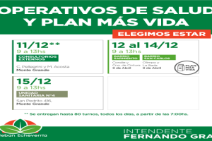 EE CONTROLES DE SALUD E INSCRIPCIONES AL PLAN MÁS VIDA EN MG Y 9 DE ABRIL