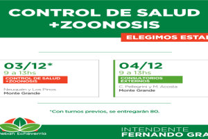 EE CONTROLES DE SALUD EN MONTE GRANDE