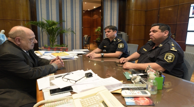 MGP - Arroyo reunido con subcomisario Cristian Arbini