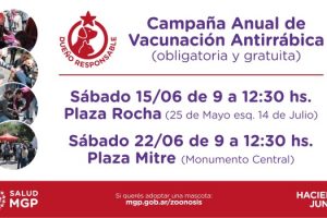 MGP - Campaña Anual de Vacunación Antirrábica obligatoria y gratuita de mascotas