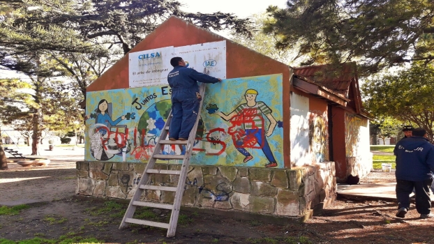 MGP - El EMSUR comenzó con los trabajos de remodelación de sanitarios en plazas públicas 02