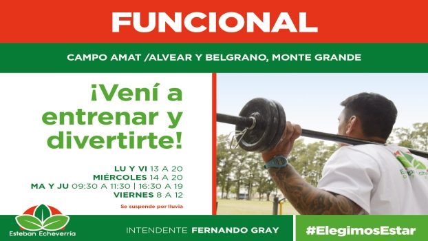 EE CONTINÚAN LAS CLASES DE ENTRENAMIENTO FUNCIONAL EN CAMPO AMAT