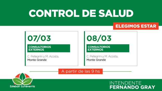 EE CONTROLES DE SALUD PARA NIÑOS EN MONTE GRANDE