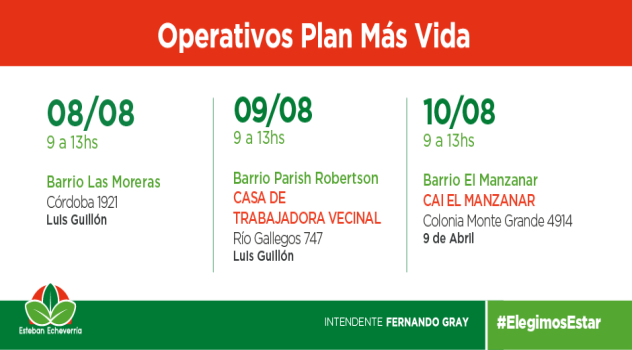EE OPERATIVOS DE ASISTENCIA ALIMENTARIA Y REEMPADRONAMIENTO EN LG Y 9 DE ABRIL