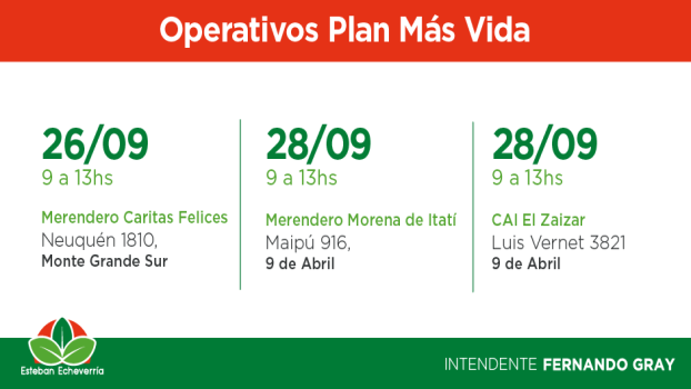 EE REALIZAN OPERATIVOS DE ASISTENCIA ALIMENTARIA EN MG Y 9 DE ABRIL