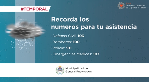 MGP - Alerta por tormentas