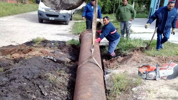 MGP - La Delegación de Batán efectuó una nueva jornada de trabajos hidráulicos en Estación Chapadmalal 01