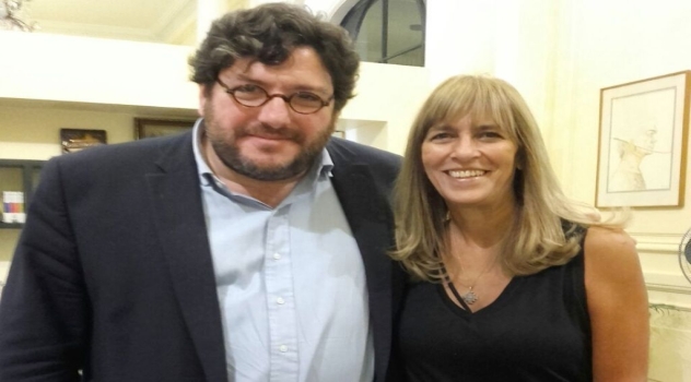 MGP Silvana Rojas junto al ministro Avelluto