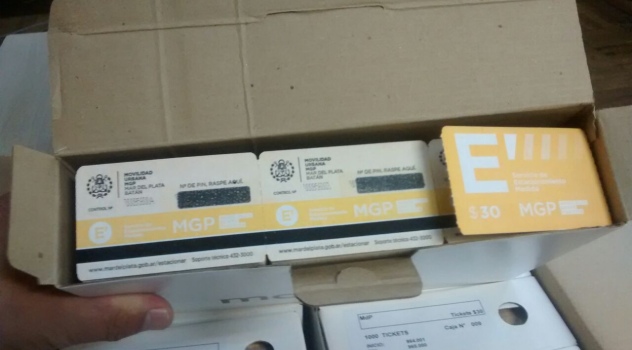 MGP - llegan 200.000 tarjtas refuerzo servicio de estacionamiento medido para Mar del Plata.