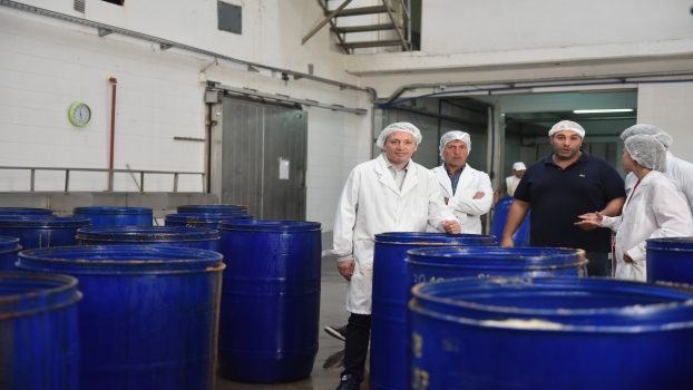 PJ FERNANDO GRAY RECORRIÓ EMPRESA DEL SECTOR PESQUERO EN MDQ 1