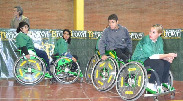 ab handball sobre silla femenino